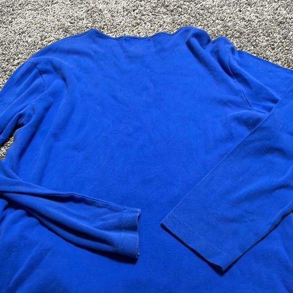 Lauren Ralph Lauren Women’s Large Royal Blue long sleeve t shirt Cotton Tee‎ - Picture 5 of 6